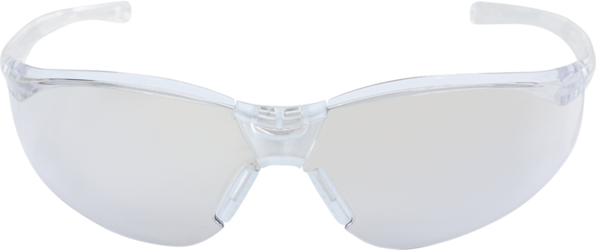 Flathead® Dielectric Indoor/Outdoor Lens, Crystal Clear Frame Safety Glasses - LIMITED STOCK