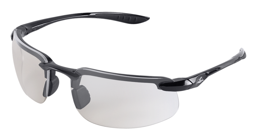 Swordfish®X Indoor/Outdoor Anti-Fog Lens, Shiny Black Frame Safety Glasses - LIMITED STOCK