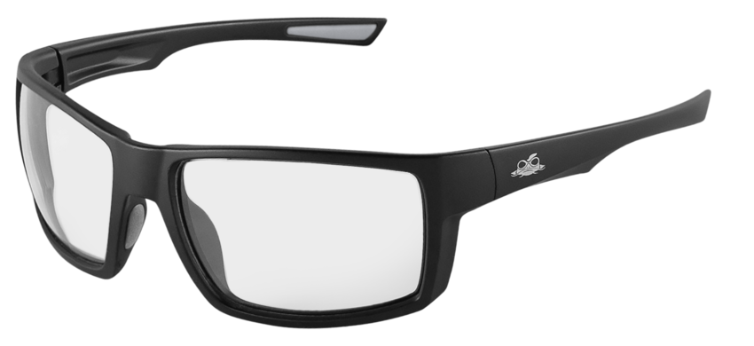 Sawfish&trade; Clear Performance Fog Technology Lens, Matte Black Frame Safety Glasses