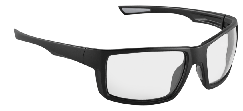 Sawfish&trade; Clear Performance Fog Technology Lens, Matte Black Frame Safety Glasses