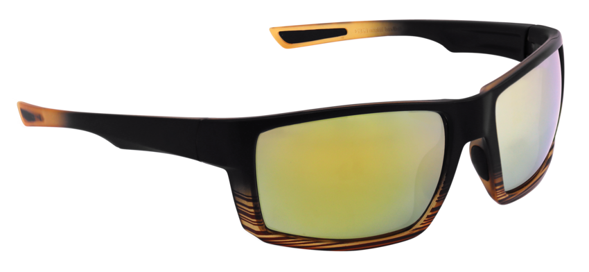 Sawfish&trade; Gold Mirror Performance Fog Technology Polarized Lens, Tortoise/Black Frame Safety Glasses
