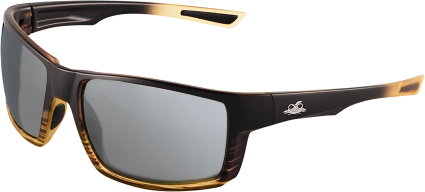 Sawfish™ Silver Mirror Anti-Fog Lens, Tortoise/Black Frame Safety Glasses