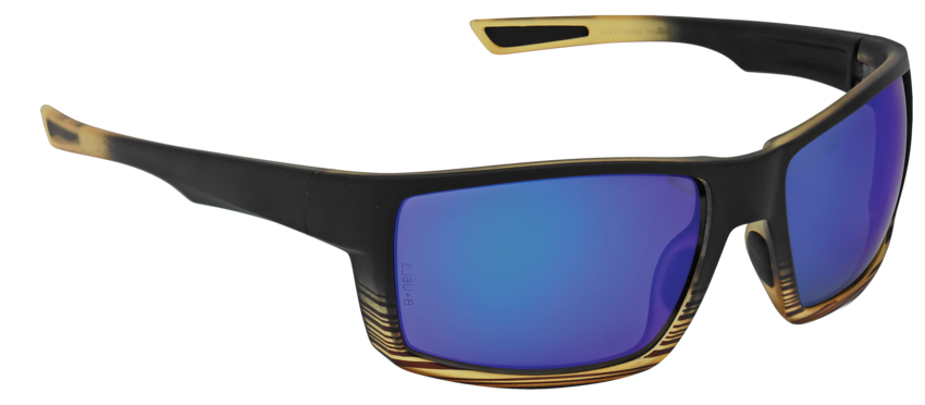 Sawfish™ Blue Mirror Performance Fog Technology Polarized Lens, Tortoise/Black Frame Safety Glasses