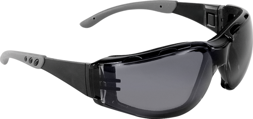 CG5 Smoke Performance Fog Technology Lens, Matte Black Frame Convertible Safety Goggles