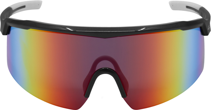 Whipray™ Red Mirror Anti-Fog Lens, Shiny Gray Frame Safety Glasses