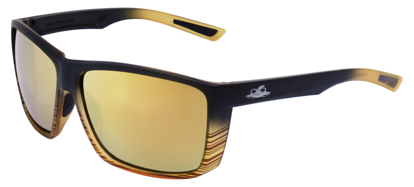 Lionfish&trade; Gold Mirror Performance Fog Technology Lens, Tortoise/Black Frame Safety Glasses