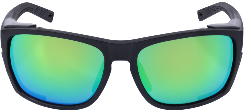 Knifejaw&trade; Green Mirror Performance Fog Technology Lens, Matte Black Safety Glasses