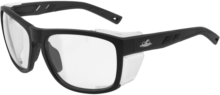 Knifejaw&trade; Clear Performance Fog Technology Lens, Matte Black Safety Glasses