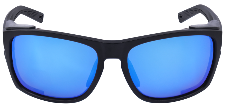 Knifejaw&trade; Blue Mirror Polarized Performance Fog Technology Lens, Matte Black Safety Glasses