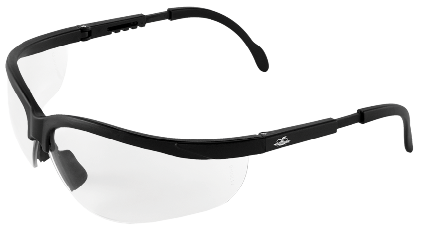 Picuda® Clear Anti-Fog Lens, Matte Black Frame Safety Glasses