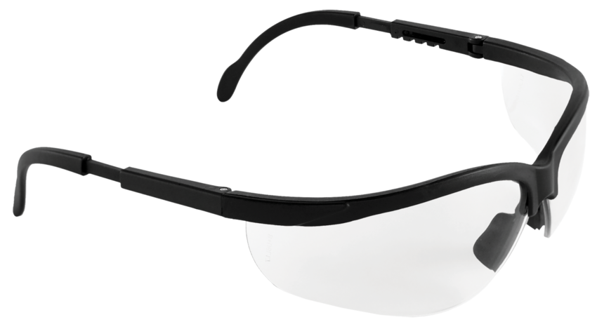 Picuda® Clear Lens, Matte Black Frame Safety Glasses