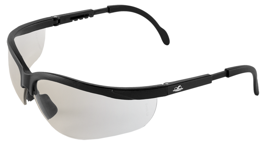 Picuda® Indoor/Outdoor Lens, Matte Black Frame Safety Glasses