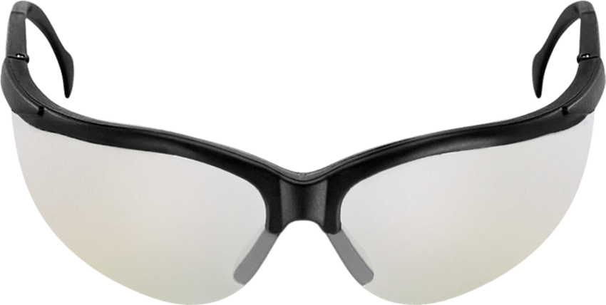 Picuda® Indoor/Outdoor Lens, Matte Black Frame Safety Glasses