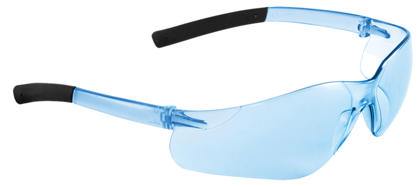 Pavon® Light Blue Lens, Frosted Blue Frame Safety Glasses