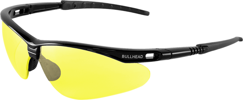 Stinger® Yellow Lens, Shiny Black Frame Safety Glasses