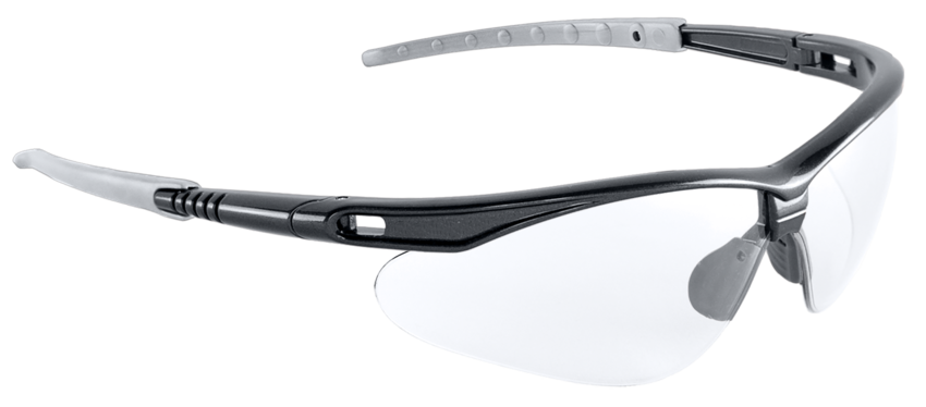 Stinger® Clear Performance Fog Technology Lens, Shiny Pearl Gray Frame Safety Glasses