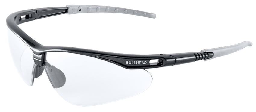 Stinger® Clear Lens, Shiny Pearl Gray Frame Safety Glasses