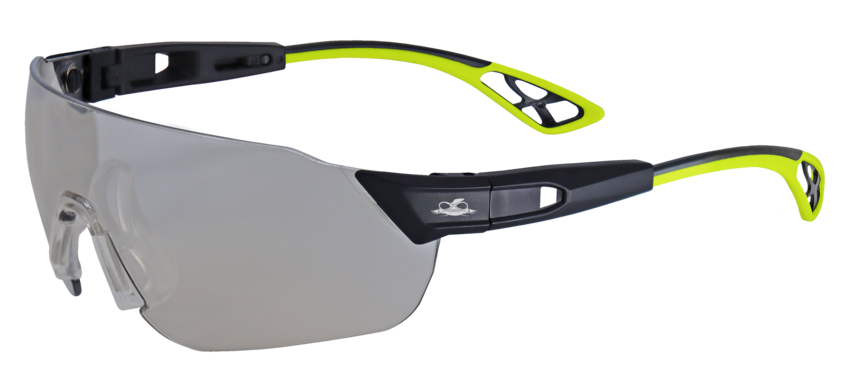 Tetra™ Indoor/Outdoor Anti-Fog Lens, Matte Black Frame Safety Glasses