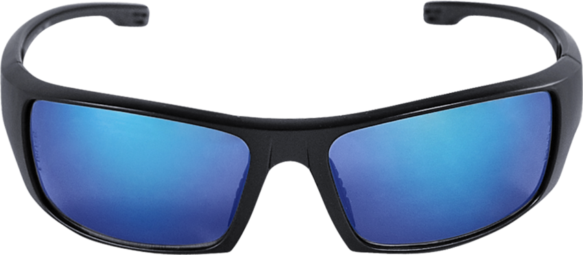Dorado® Blue Mirror Lens, Matte Black Frame Safety Glasses