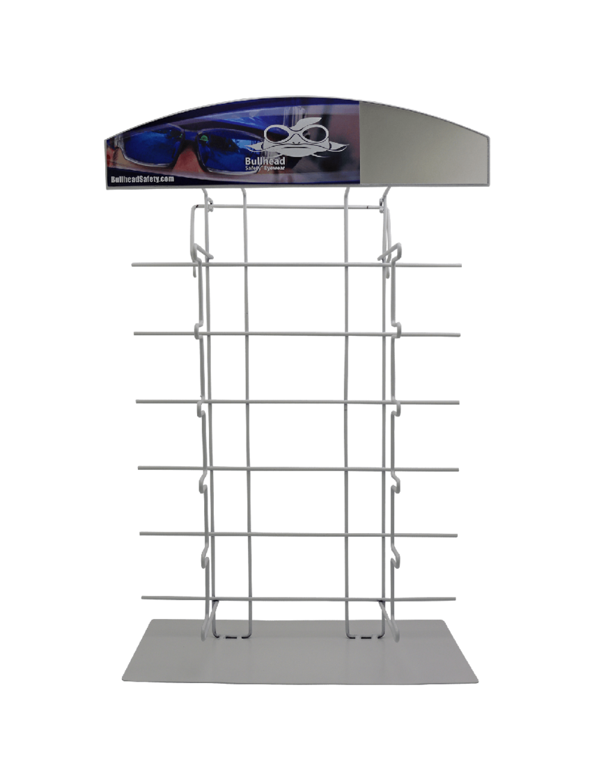 Bullhead Safety&reg; Eyewear Multi-Purpose One-Sided 12-Piece Eyewear Display