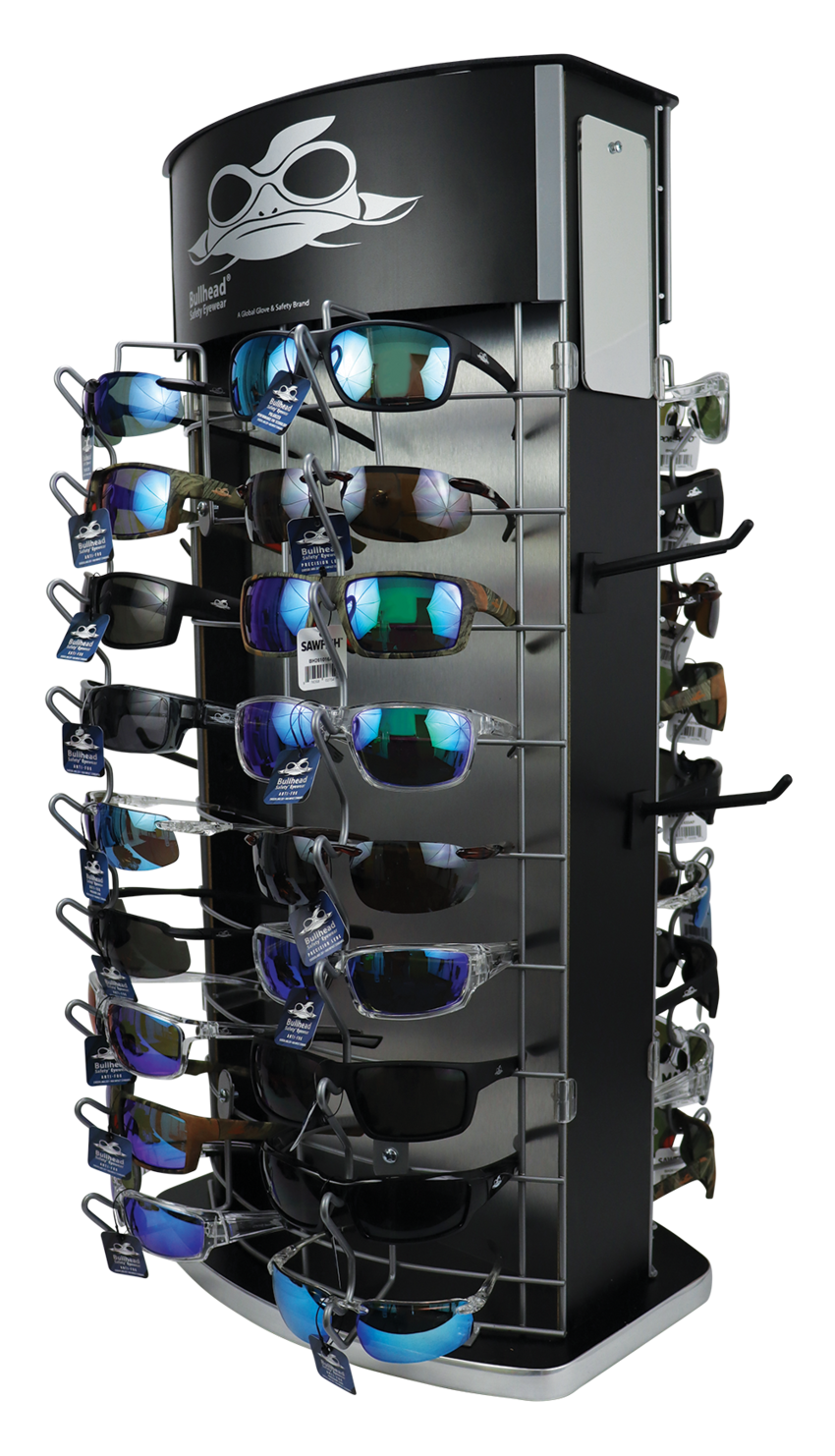 Bullhead Safety&reg; Eyewear 36-Piece Two-Sided Countertop Display