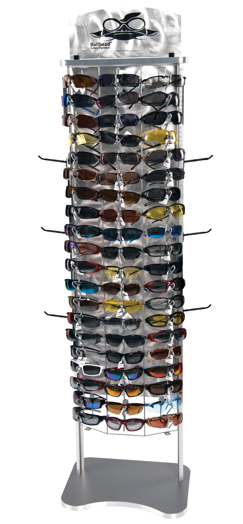 Bullhead Safety&reg; Eyewear 60-Piece One-Sided Floor Display