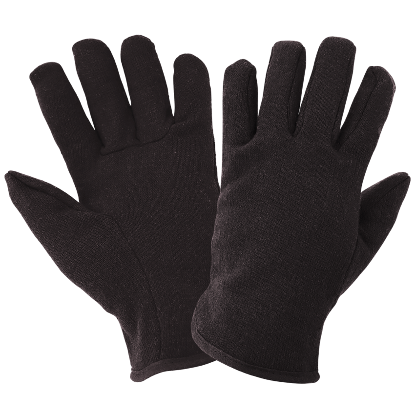 Red Fleece-Lined Jersey Chore Gloves