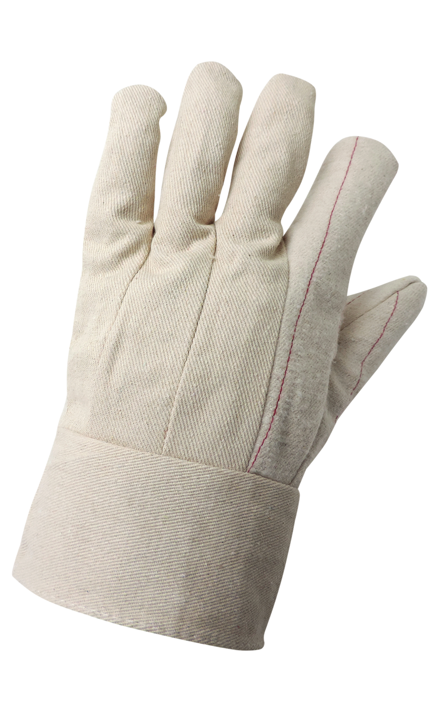 Economy Hot Mill Double Palm Cotton/Polyester Gloves