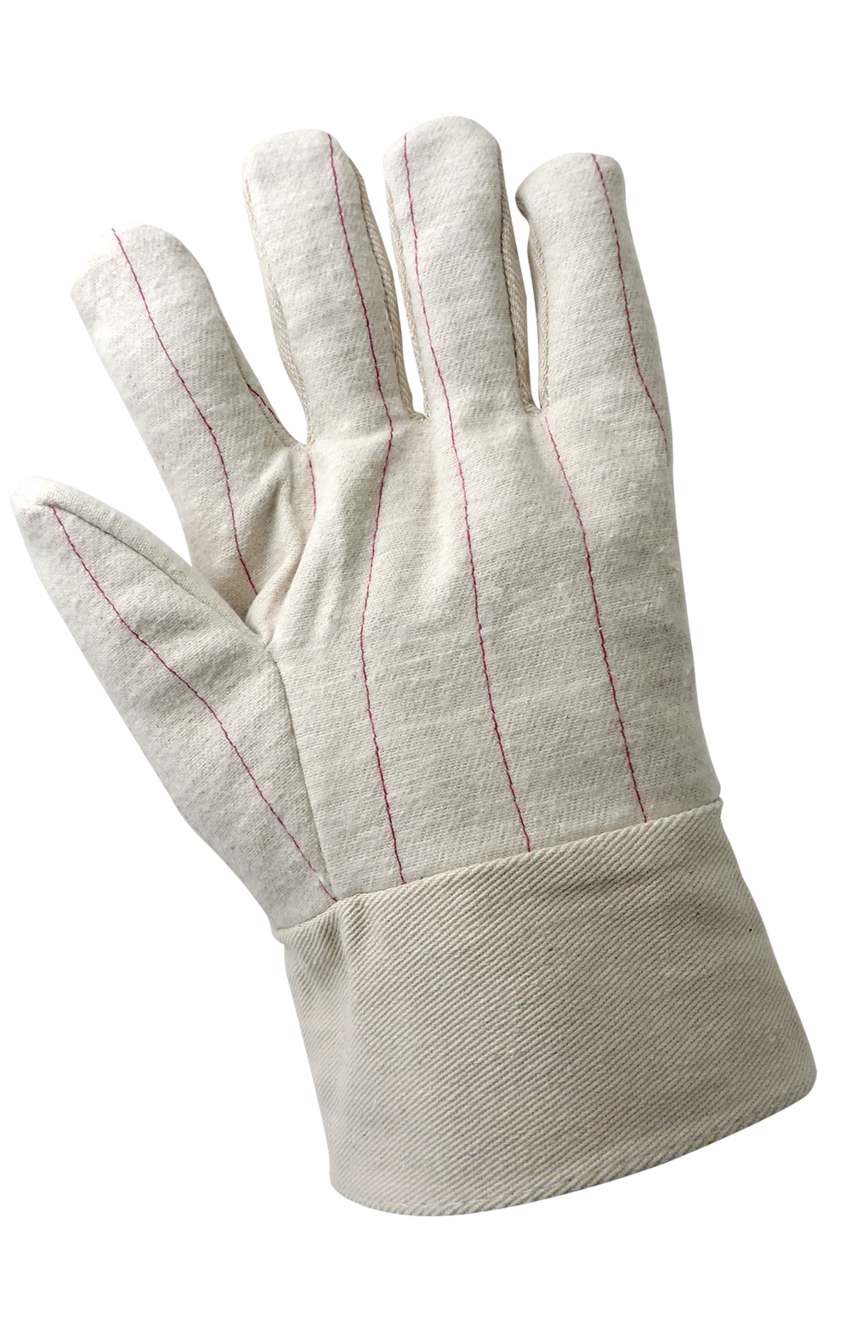 Economy Hot Mill Double Palm Cotton/Polyester Gloves