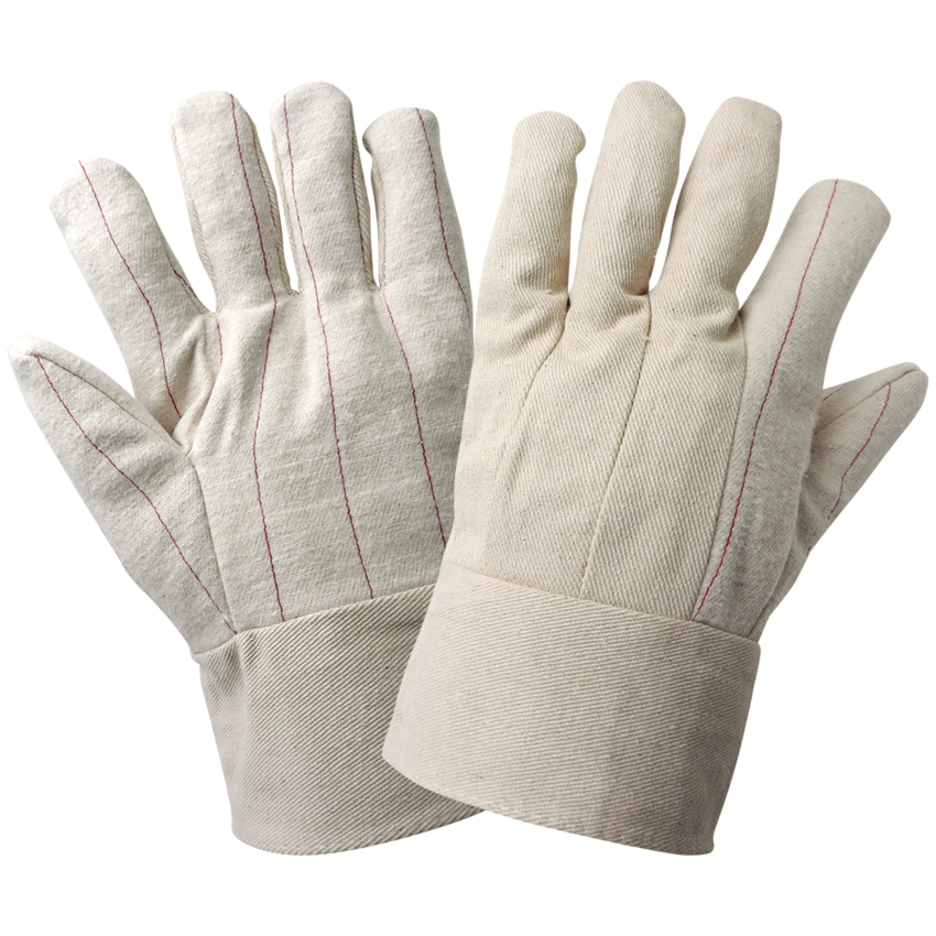 Economy Hot Mill Double Palm Cotton/Polyester Gloves