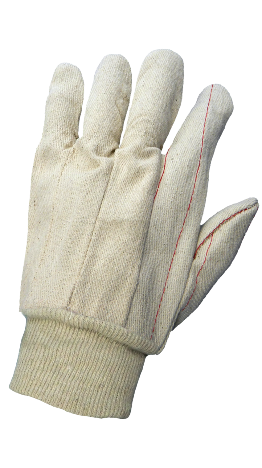 Corded Cotton/Polyester Double Palm Gloves