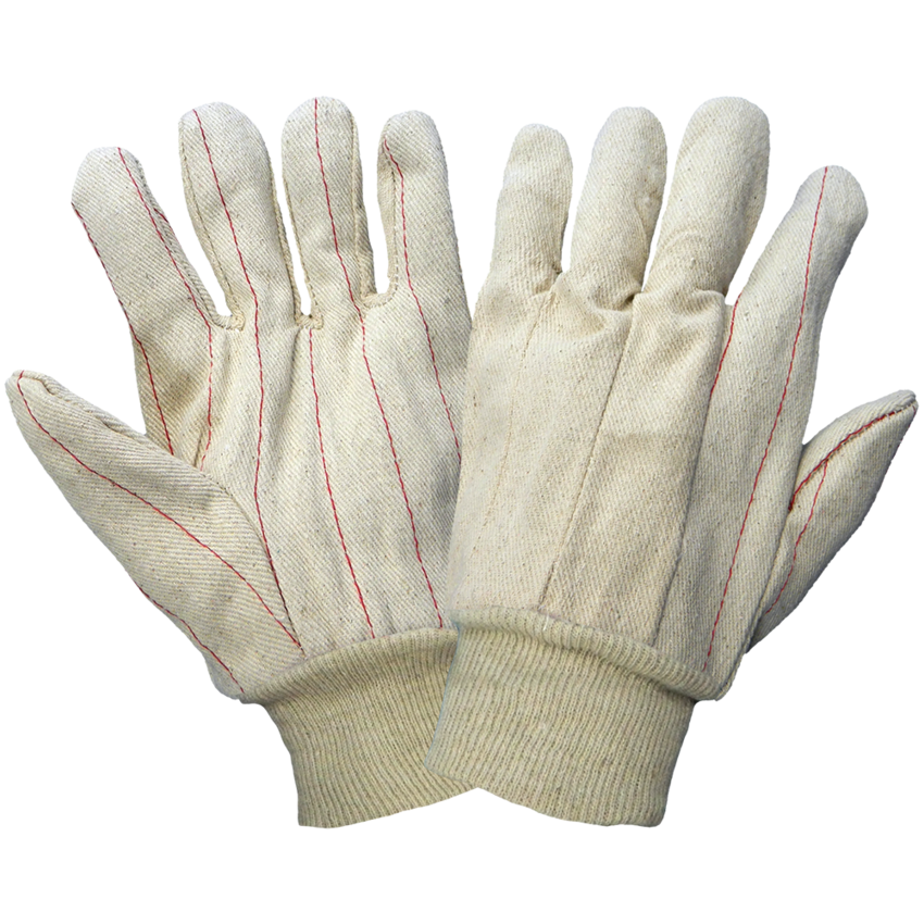 Corded Cotton/Polyester Double Palm Gloves