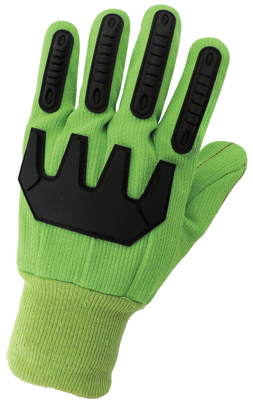 Cotton/Polyester Corded Impact Protection Gloves