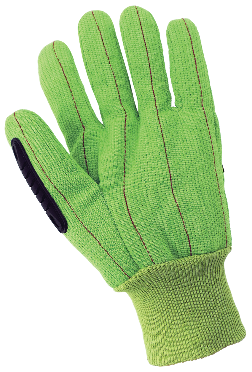 Cotton/Polyester Corded Impact Protection Gloves