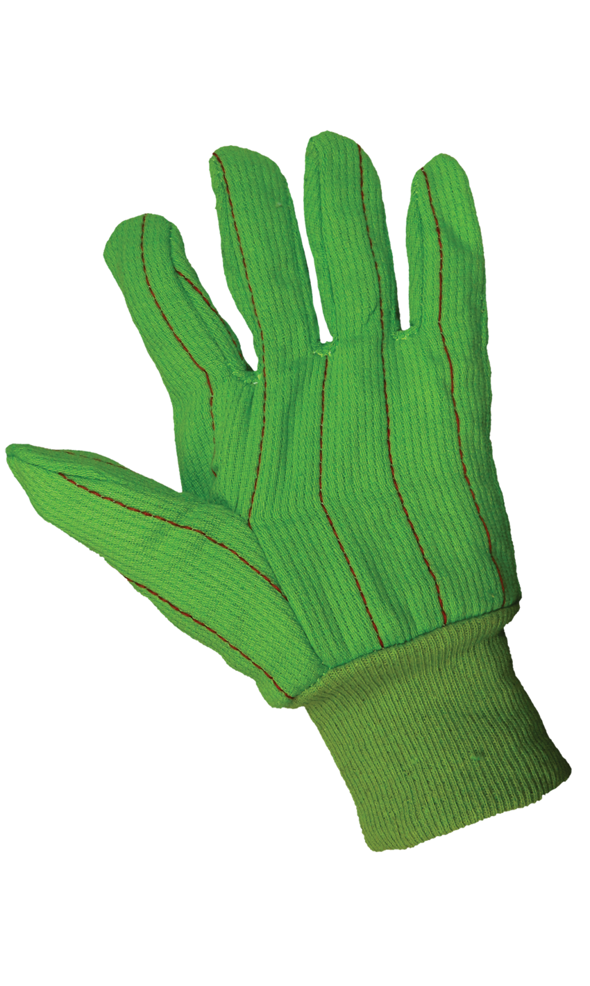 Premium 18 oz. Heavyweight Green Cotton Gloves