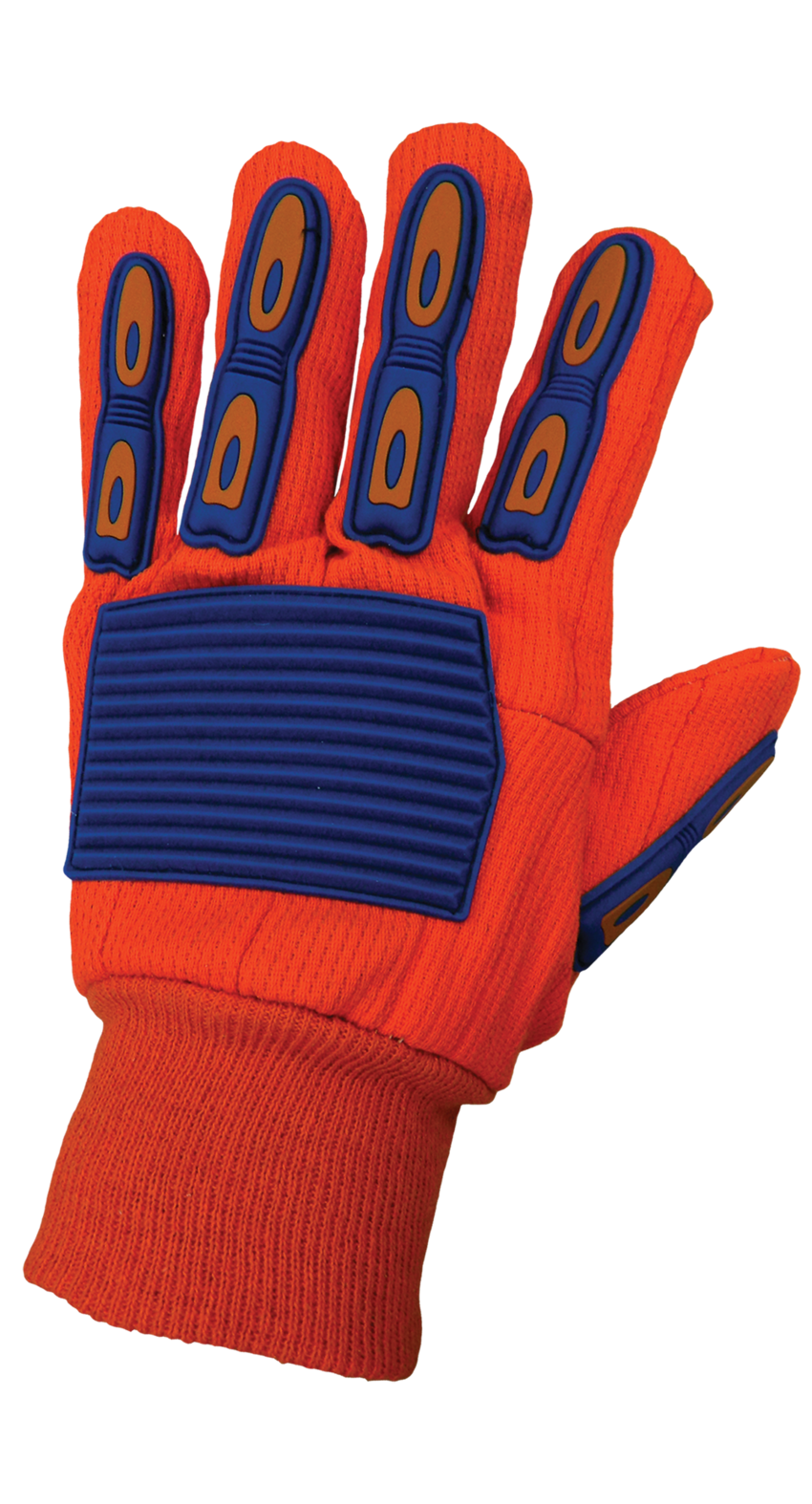 Corded Orange 18 oz. Cotton/Polyester Gloves with TPU Impact Protection