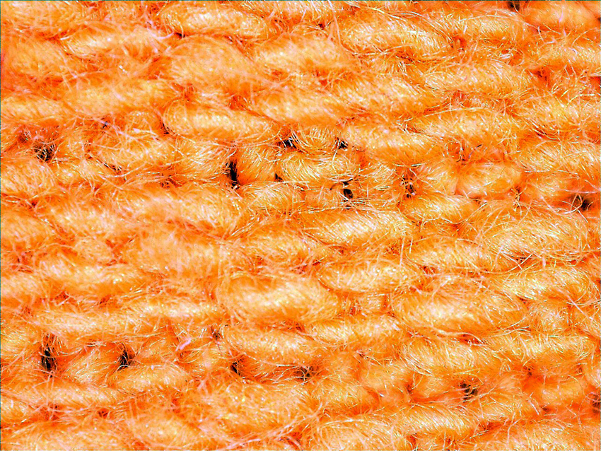 High-Visibility Orange Corded Cotton/Polyester Gloves with Impact Protection