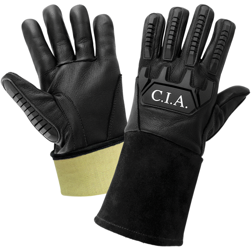 Cut, Abrasion, Puncture, Impact, and Flame Resistant Grain Goatskin Mig/Tig Welding Gloves