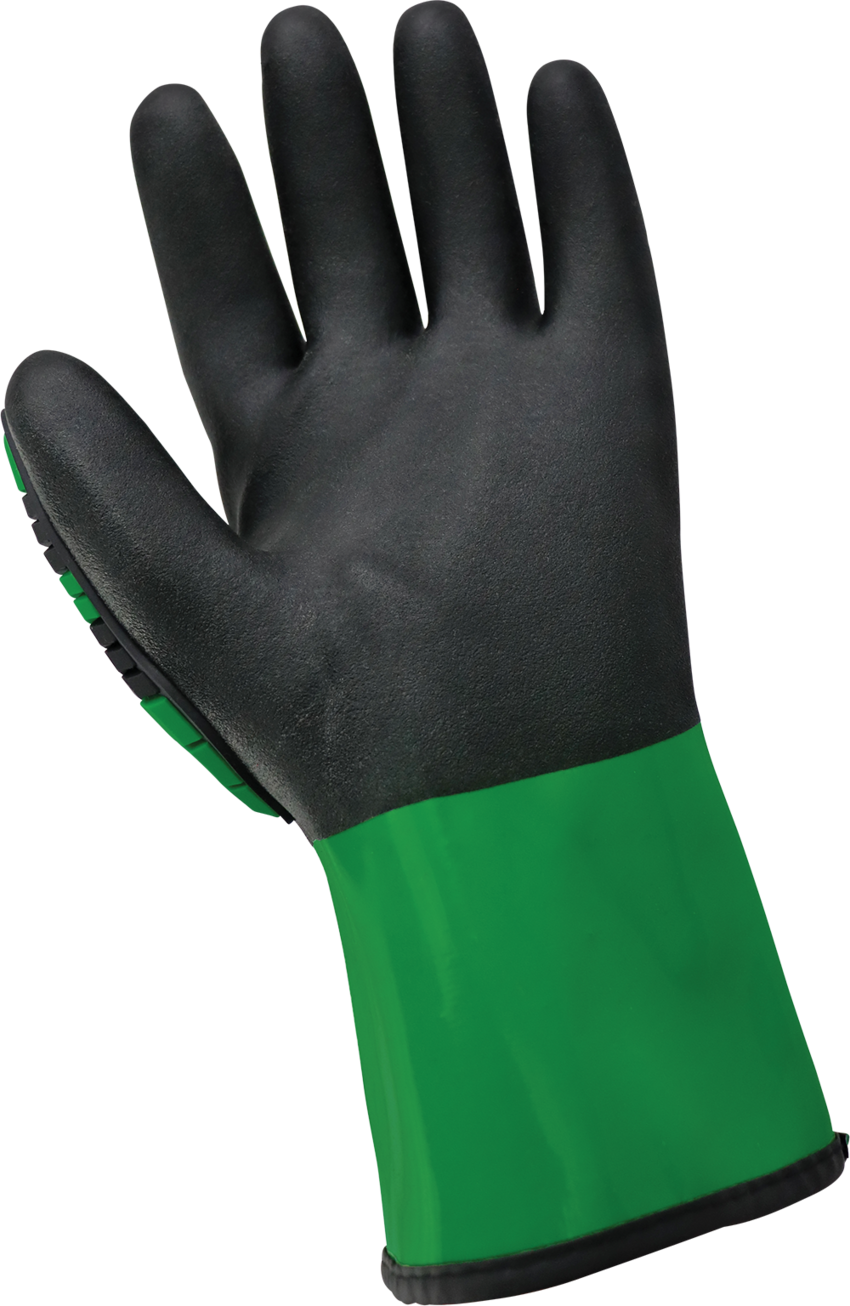 Vise Gripster® C.I.A. Premium Double-Dipped PVC-Nitrile Supported Gloves with Chemical Handling and Cut, Impact, Abrasion, and Puncture Resistance