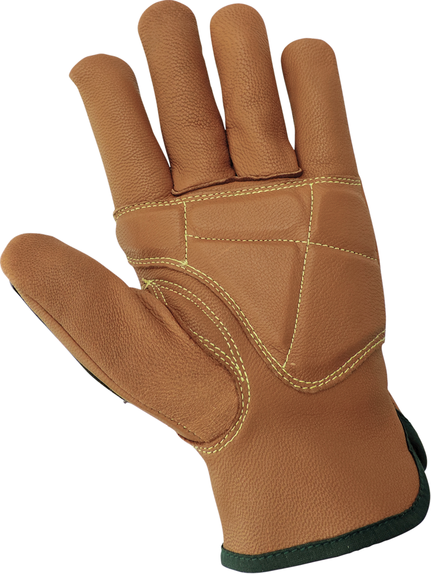 Impact, Oil and Water Resistant Double Palmed Goatskin Leather Gloves - LIMITED STOCK