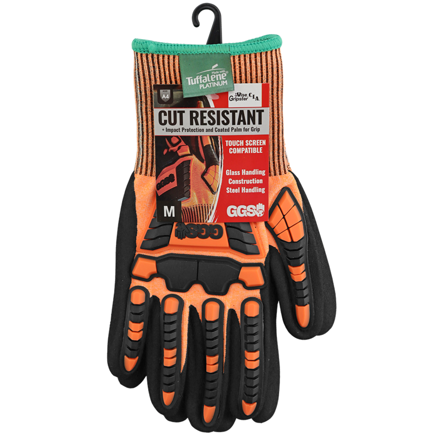 Vise Gripster® C.I.A. High-Visibility Cut and Impact Resistant Gloves Made with Tuffalene® Platinum