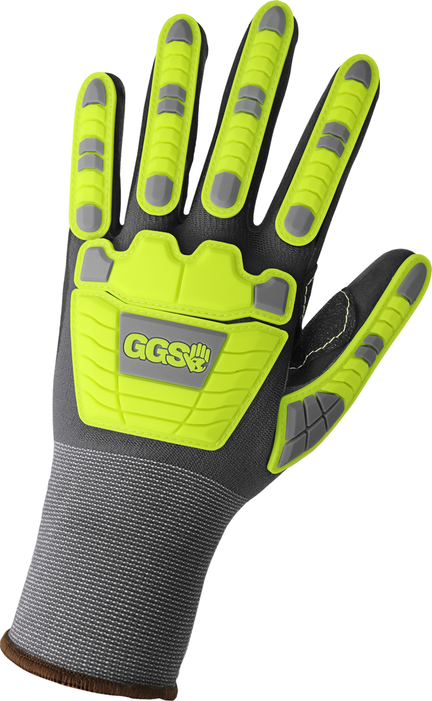 General Purpose Anti-Static/Electrostatic Compliant 15-Gauge Nylon/Polyester/Spandex Touchscreen Gloves with Impact Protection