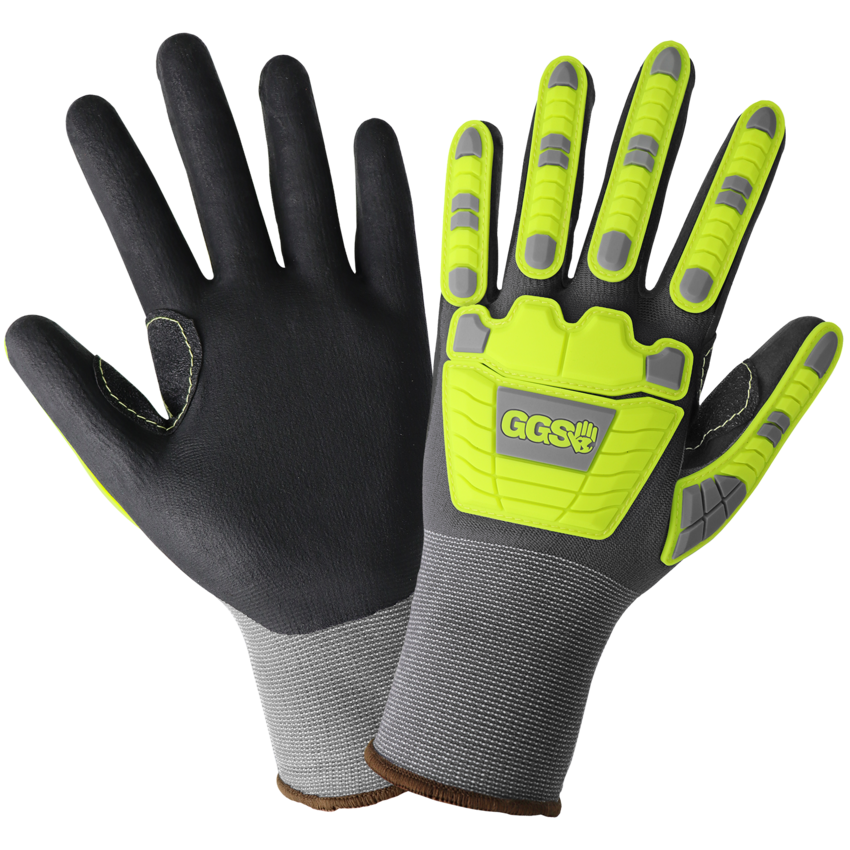 General Purpose Anti-Static/Electrostatic Compliant 15-Gauge Nylon/Polyester/Spandex Touchscreen Gloves with Impact Protection