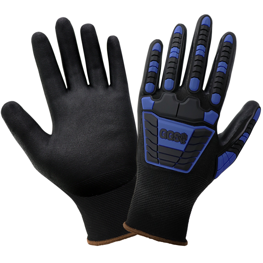 Vise Gripster® C.I.A. Seamless, New Foam Technology Palm Coated, 15-Gauge Gloves with Cut, Impact, Abrasion, and Puncture Resistance