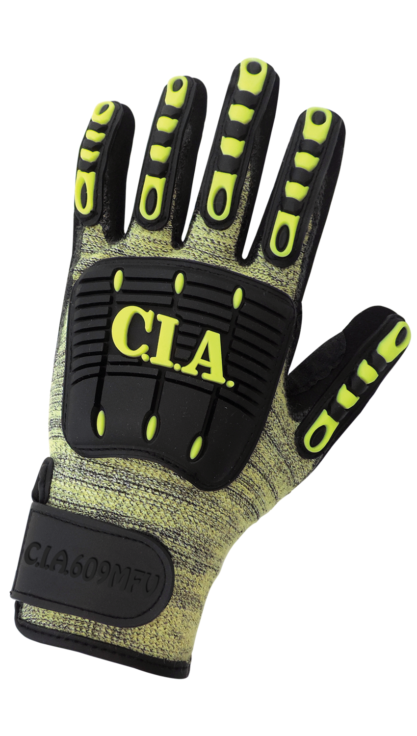 Vise Gripster® C.I.A. Cut, Impact, Abrasion, and Puncture Resistant Nitrile Coated Gloves with Hook-and-Loop Knit Wrist - LIMITED STOCK