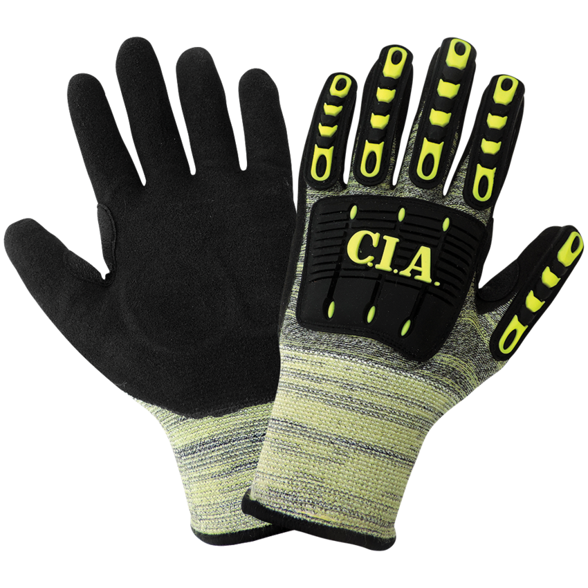 Vise Gripster® C.I.A. Cut, Impact, Abrasion, and Puncture Resistant Nitrile Coated Gloves