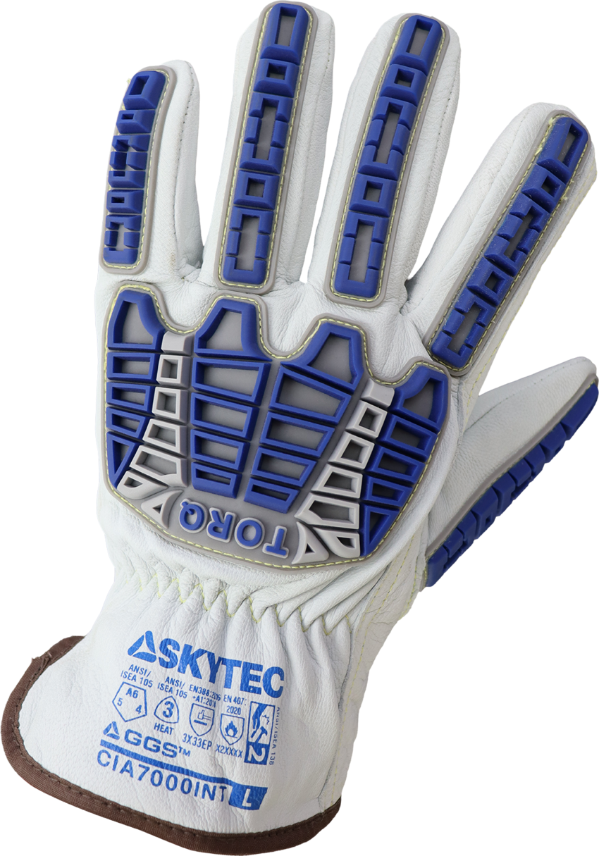 Cut and Impact Resistant Goatskin Leather Insulated Drivers Gloves with Heat Resistant Aralene&reg; Liner