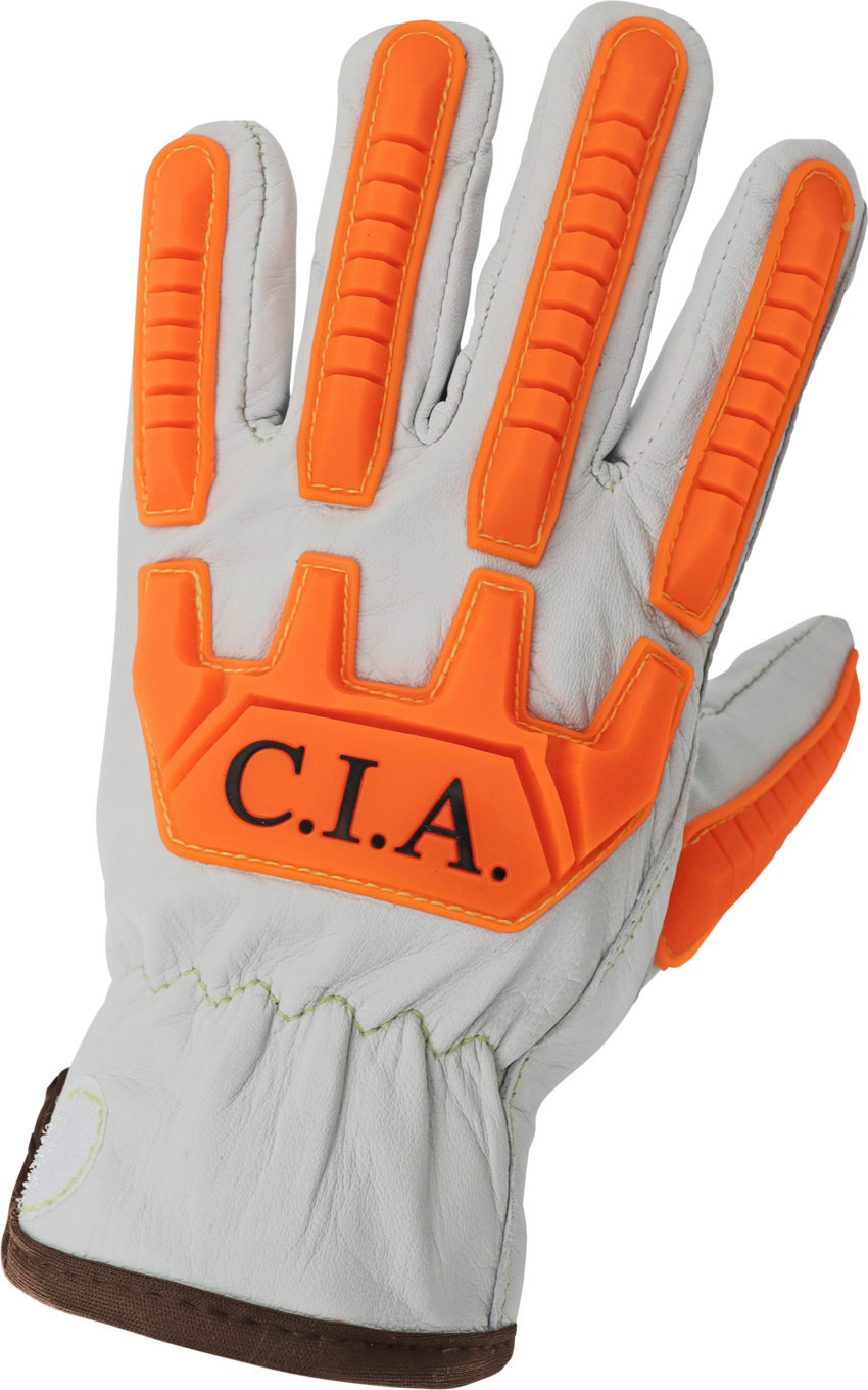 High-Visibility Cut, Impact, Oil, and Water-Resistant Premium Leather Drivers Gloves