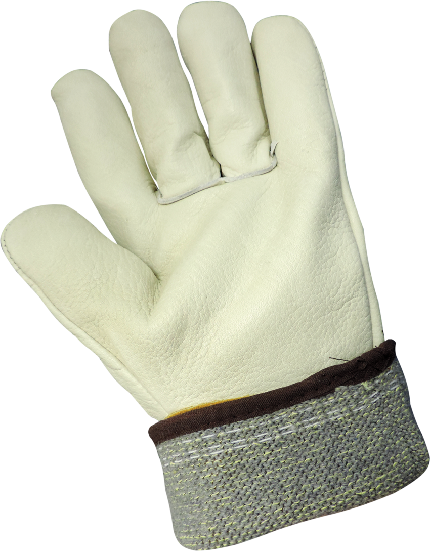 Premium Cowhide Grain Full Leather Mig/Tig Welding Cut, Abrasion, and Puncture Resistant Gloves