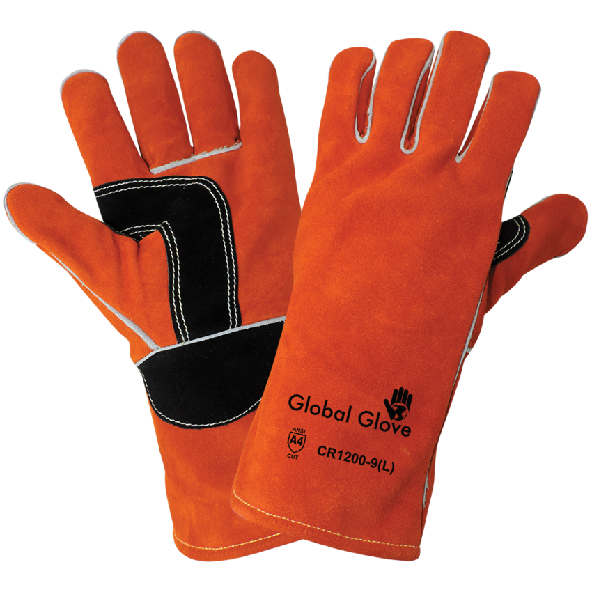 Premium Cowhide Split Full Leather Mig/Tig Welding Cut, Heat, and Puncture Resistant Gloves - LIMITED STOCK